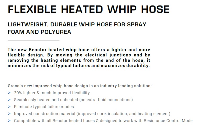 GRACO WHIP HOSE